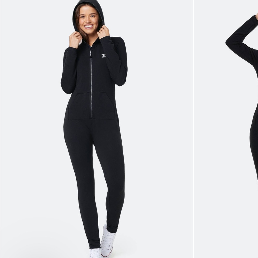 Womens black slimfit one-piece
